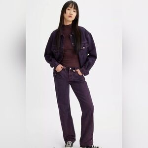 Levi's Premium 501 90's Chroma Acid Purple Straight Leg Jeans Size 29